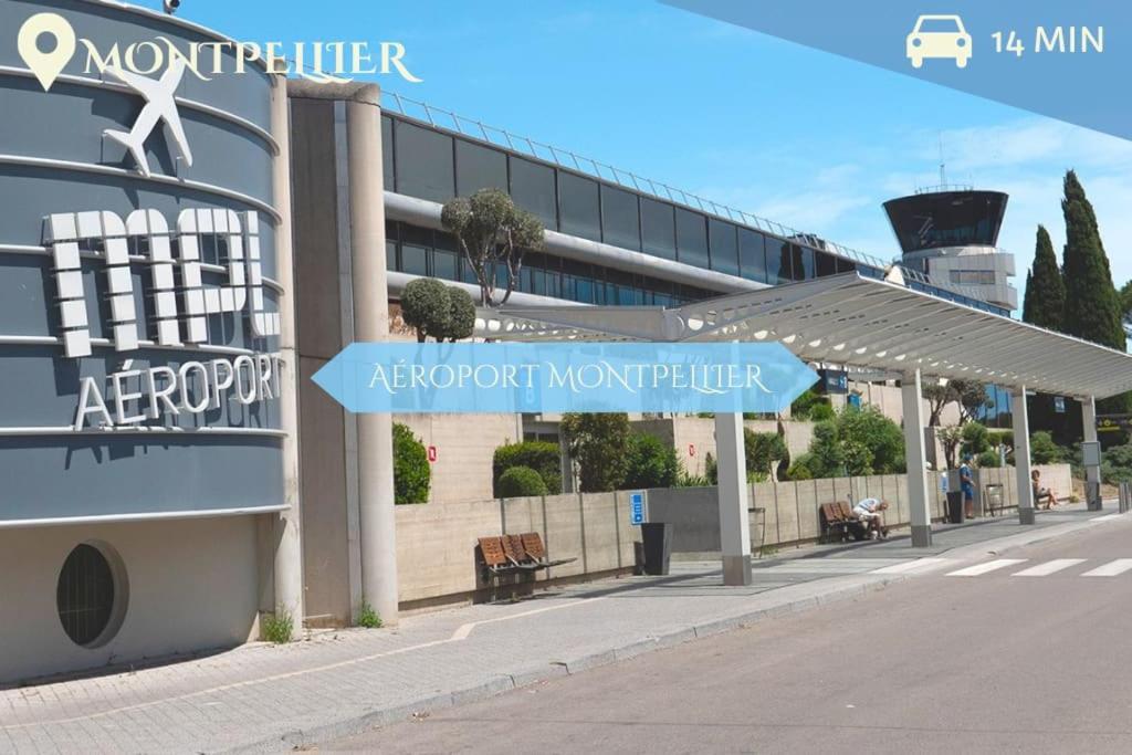 016- T2 Tropisme, Appart 1 Chambre,Clim,Wifi,Parking Montpellier Extérieur photo